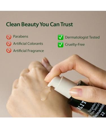 BLITHE Targeted Pore Serum with 22% Niacinamide for Oil Control, Pore Minimizer for Face, Korean Skin Care | Valentines Day Gifts For Her,1 fl oz - Buy Online on GoSupps.com