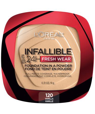 L'Oreal Infallible 24H Fresh Wear Foundation In A Powder 120 Vanilla 0.31 oz (9 g)