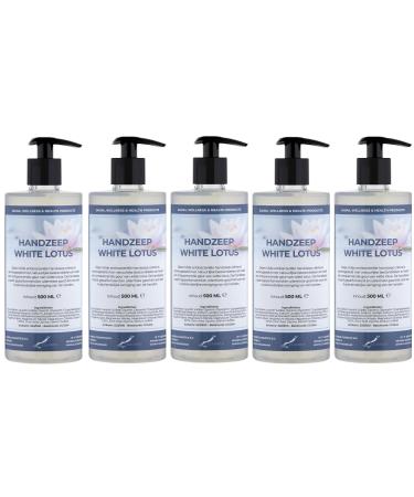 Claudius White Lotus Hand Soap 500ml - With Pumps - Pack of 5