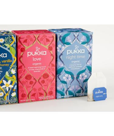 Pukka Herbs Relaxing Tea Selection - Love Night Time, Chamomile Vanilla, Manuka Honey - 3 Boxes, 20 Sachets Each - 80 Count - Buy Online on GoSupps.com