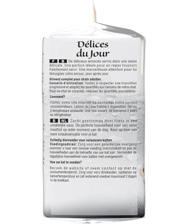 Sheba D lices du Jour Wet Food for Adult Cats - Poultry Selection in Sauce (72 x 50g) - Premium Cat Food - International Shipping Available - Buy Online on GoSupps.com