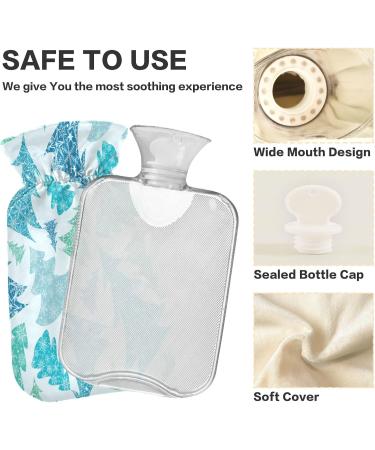 Buy KCLDECI 2L Hot Water Bottle with Snowflakes & Christmas Trees - Perfect for Pain Relief Foot Warmer & Hot/Cold Therapy - Buy Online on GoSupps.com