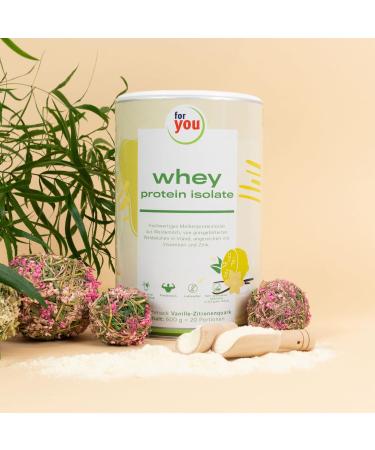 Whey Protein Isolate Vanilla-Lemon Curd 600g | 91% Protein for Muscle Building | Lactose & Gluten-Free | 20 Portions - Buy Online on GoSupps.com