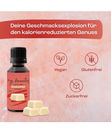 Buy My Beauties Flavour Drops - Marzipan 30ml | Sugar-Free & Low-Calorie Aroma Drops for Food - International Shipping - Buy Online on GoSupps.com