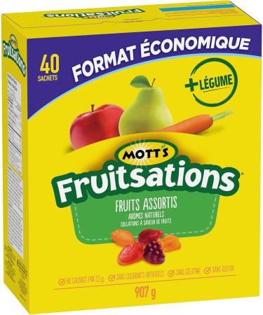 Mott's - VALUE PACK SIZE - Naturally Flavoured Fruit Flavoured Snacks - Pack of 40 Pouches No Artificial Colours 907 Grams Package of Fruit Flavoured Snacks Fruit Snack - Buy Online on GoSupps.com