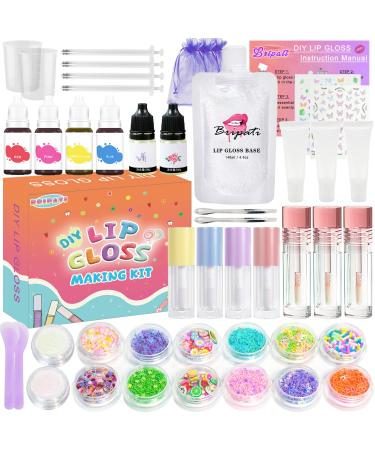 DIY Lip Gloss Making Kit - Lip Gloss Supplies to Make Your Own Lip Gloss Lip Gloss Making Supplies Set DIY Lip Gloss Kit for Girls Beginner Lip Gloss Kit DIY Making Lip Gloss