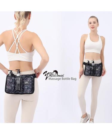 Huixin Massage Oil Holster - 3 Bottle Massage Therapist Bag for Oils & Lotions - Buy Online on GoSupps.com