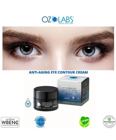OZOLABS Anti-Aging Eye Contour Cream with Certified Organic Ozonated Oils | ISO 9001 | 0.5 fl. oz - Buy Online on GoSupps.com