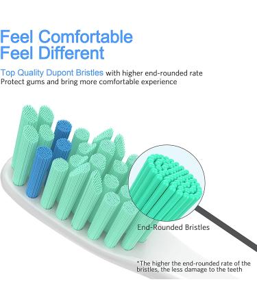Senyum Replacement Heads for Philips Sonicare E-Series Toothbrush - 4 Pack - Buy Online on GoSupps.com