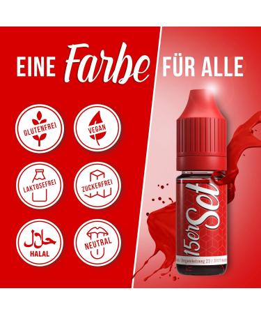 Food Color Set 15x10ml - Highly Concentrated Sugar-Free Dyes for Cakes Drinks Dough & More | Tortendendeko Baking Accessories - Buy Online on GoSupps.com