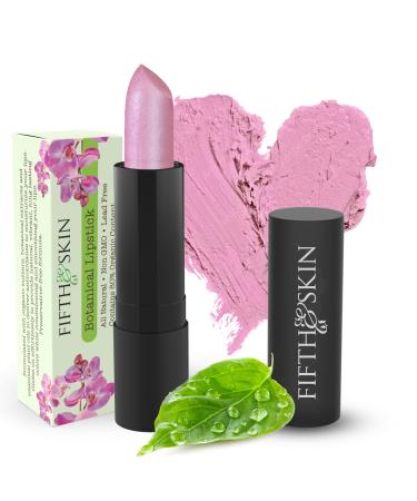 Fifth & Skin BOTANICAL Lipstick (SWEET PEA) | Made in USA | Vegan | Natural | Organic | Cruelty Free | Paraben Free | NO Lead | Moisturizing Color that's Good for your Lips!