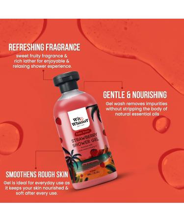 Wit & Whimsy Bubble Bounce Strawberry Shower Gel - Ayurvedic Formula with Lactic Acid & Vitamin E for All Skin Types - 300ML - Buy Online on GoSupps.com