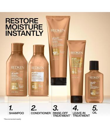 REDKEN All Soft Conditioner 300ml - Argan Oil for Dry Hair, Intense Softness and Shine - Buy Online on GoSupps.com