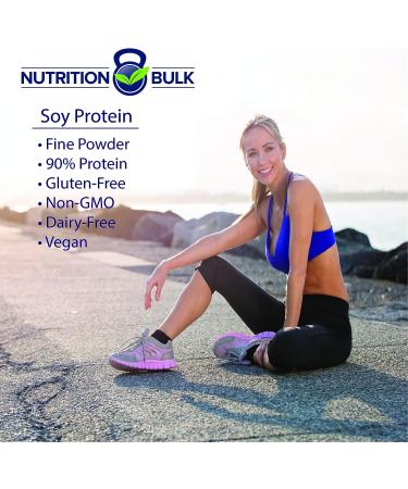Soy Protein Isolate Powder - Non-GMO Vegan Gluten-Free Dairy-Free (16 oz) | NutritionBulk.com - Buy Online on GoSupps.com