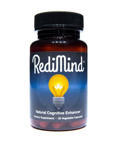 RediMind - Natural Cognitive Enhancement Supplement - Non-GMO, Vegan, Gluten-Free