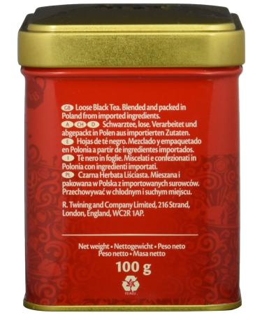 Twining English Breakfast Tea Can 100g - Strong Black Tea from Sri Lanka & India | 6-Pack Black Tea for Perfect Brews - Buy Online on GoSupps.com