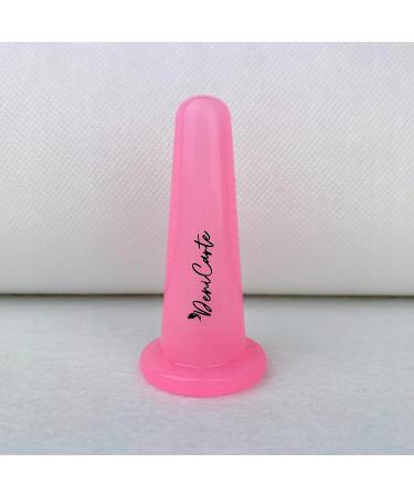 Deni Carte Silicone Massage Buttons for Face & Body - Chic Chinese Bubble Cups - Pink Size M (1 Piece) | International Shipping - Buy Online on GoSupps.com