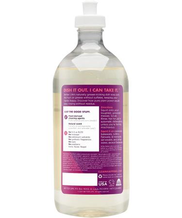 Better Life Sulfate Free Dish Soap - Tough on Grease, Gentle on Hands, Pomegranate, 22 Oz - Buy Online on GoSupps.com