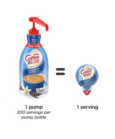 Nestle Coffee mate French Vanilla Liquid Creamer - Non-Dairy, 50.7 oz Pump Bottle - Buy Online on GoSupps.com