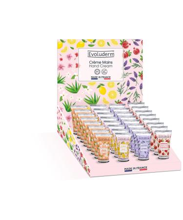 Evoluderm EVOLUDERM - Gourmet Hand Cream Display - 24 Hand Creams 30ml + 1 Display Stand - Mediterranean Treasures