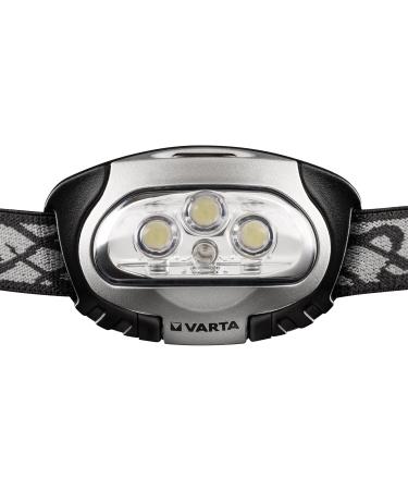 VARTA LED X4 Headlamp with 3x AAA Batteries - Red LED for Night Vision | Ideal for Jogging & Camping Waterproof & Durable Flashlight - Buy Online on GoSupps.com