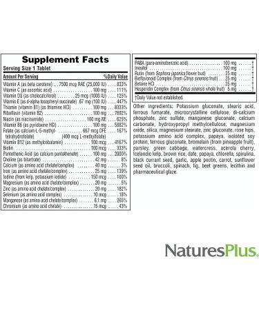 NaturesPlus Ultra II Multivitamin Sustained Release - 30 Vegetarian Tablets | Whole Food Daily Supplement for Natural Energy & Overall Health - Buy Online on GoSupps.com