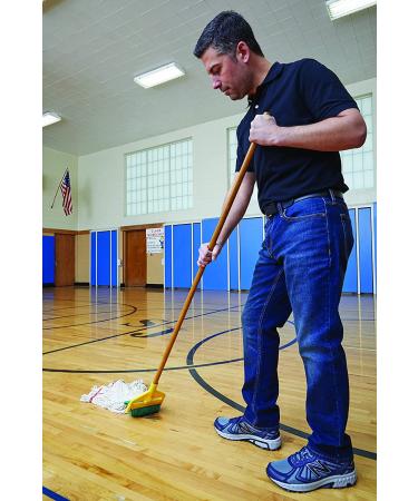 Rubbermaid Commercial Wooden Wet Mop Holder Handle Stick 60 Inch - Industrial Grade Heavy Duty Floor Cleaning (FGH116000000) - Buy Online on GoSupps.com