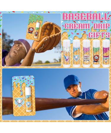 Loopeer 30 Pcs Valentine Ice Cream Drip Baseball Party Favors Gifts Decorations Bulk Ice Cream Drip Lip Balms Sports Baseballs Team Gifts Birthday Party Favors Inspirational Supplies for Teen Adults - Buy Online on GoSupps.com