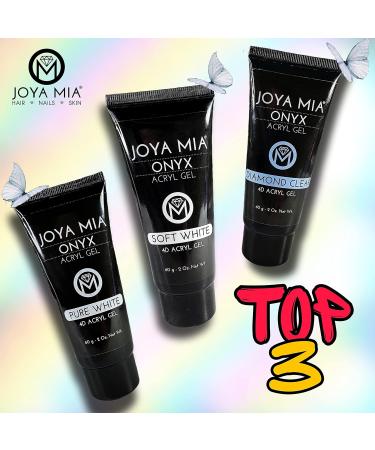 Joya Mia ONYX Acryl Gel System Hard Gel Builder Gel Poly Gel (BLACK) - Buy Online on GoSupps.com