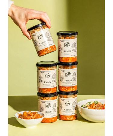 KoRo - Kimchi 6 x 350g - Made with fermented Chinese cabbage - With chili garlic and ginger - Vegan - Buy Online on GoSupps.com