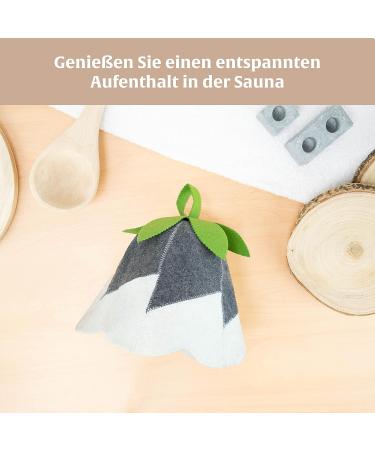Buy Unique 100% Wool Felt Sauna Hats for Women & Men - Bell Green Model - International Shipping Available - Buy Online on GoSupps.com