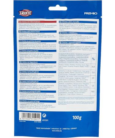 Buy Trixie 31591 Premio Chickies 100g - Premium Chicken Treats for Dogs | Fast International Shipping - Buy Online on GoSupps.com