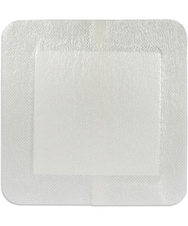 Medpride Waterproof Composite Wound Dressing Pads 6x6 Inch - 10-Pack, Sterile & Individually Wrapped - Medium Absorbency for Pressure Ulcers, Post Op Trauma - Men & Women - Buy Online on GoSupps.com