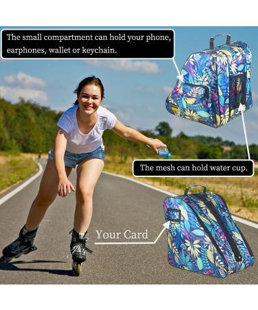 Large Capacity Roller Skate and Ice Skate Bag for Women, Men & Kids - Shoulder Strap, Top Handle, Side Pocket - Roller Skate Accessories for Inline and Quad Skates - Buy Online on GoSupps.com