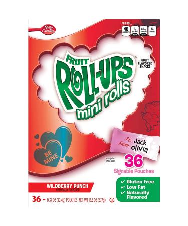 Betty Crocker Wildberry Punch Fruit Roll-Ups Mini Rolls 0.37 Oz 72 Count - Pack of 2 - Buy Online on GoSupps.com