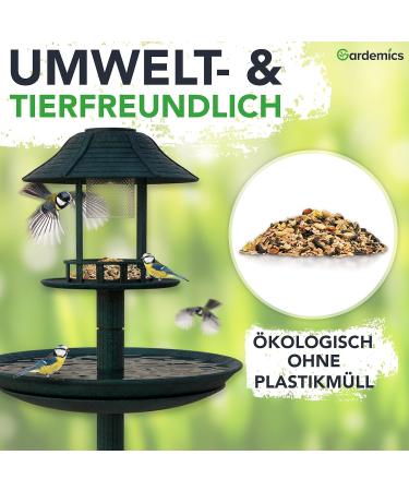 Gardemics Wild Bird Feed - Premium Peanuts & Sunflower Seeds for Year-Round Biodiversity - 10 kg Pack - Buy Online on GoSupps.com