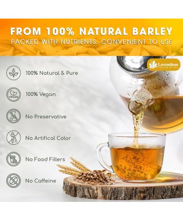 Lavendium Premium 75 Barley Tea Bags 100% Natural & Pure from Barley. Loose Barley Herbal Tea. Made with Natural Material Tea Bags. No Sugar No Caffeine No Gluten Vegan. - Buy Online on GoSupps.com