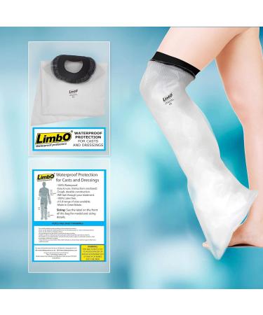 LimbO Waterproof Protector - Adult Half Leg Cast Cover (M76L) - 35-40 cm Above Knee Circumference - Over 6'0 Height - Buy Online on GoSupps.com