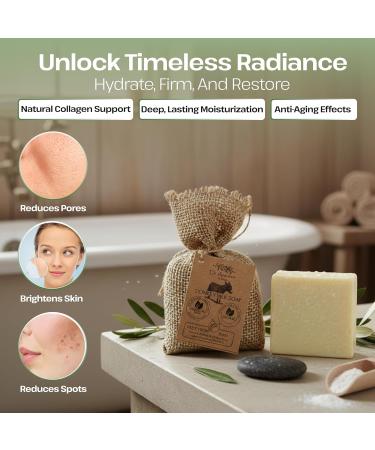  Dr.Ancient Dr.Ancient Organic Donkey Milk Soap Bar Natural Traditional Antique Handmade Anti Aging Skin Lightening Moisturizing Chemical Free 140g (Pack of 2) - Buy Online on GoSupps.com