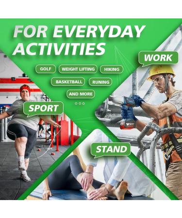 Plantar Fasciitis Insoles | Arch Support for Men & Women | Flat Feet Pain Relief Orthotics | Comfortable Shoe Inserts for All-Day Wear (Green XS - Buy Online on GoSupps.com