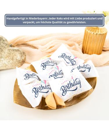 Lucky Treat | Happy Birthday Cookies - 200 Pieces | Perfect for Parties & Guest Gifts | Lovingly Crafted Messages - Buy Online on GoSupps.com