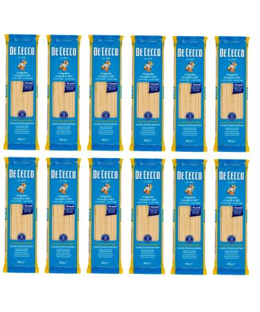 De Cecco Pack of 12 De Cecco 100% Italian Linguine Grandi pasta no. 407 500g