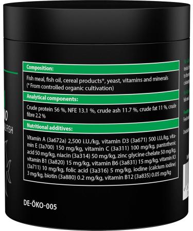ARKA Bio-Gran Nano - 250 ML - Certified Organic Fish Food for Any Freshwater Aquarium Promotes Growth Colors and Vitality of Ornamental Fish. - Buy Online on GoSupps.com