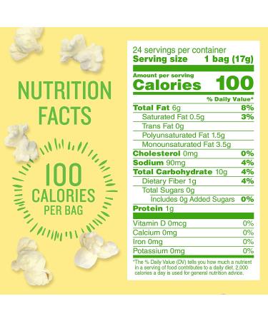 Angie's BOOMCHICKAPOP Gluten Free Sea Salt Popcorn - 24 Pack, 0.6 oz Each - Buy Online on GoSupps.com