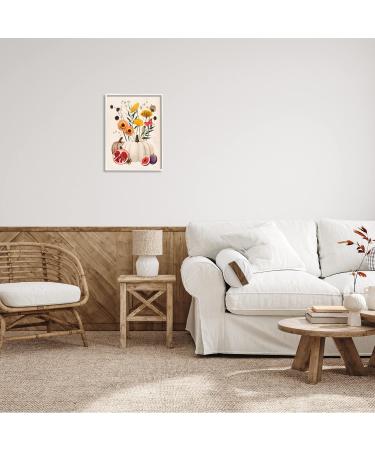 Stupell Industries Autumn Harvest Arrangement Pumpkin Pomegranate Fig Fruits White Framed Wall Art 16 x 20 Beige 16x20 Beige - Buy Online on GoSupps.com