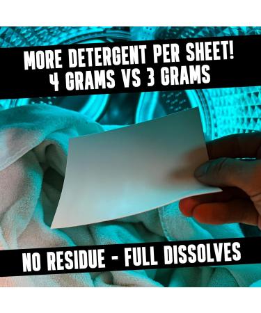 Eco-Friendly Laundry Detergent Sheets - Biodegradable Mess-Free Hypoallergenic 100 Loads of Concentrated Power - Buy Online on GoSupps.com