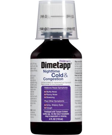 Children's Dimetapp Nighttime Cold & Congestion Relief - Grape Flavor - 4oz - Buy Online on GoSupps.com