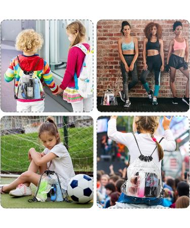 30-Piece Clear Drawstring Backpack Set | Waterproof Transparent Stadium Bags for Gym, Concerts, Travel | Beach, Swimming, Sports & Stadium Approved - Buy Online on GoSupps.com