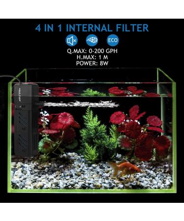 NO.17 Aquarium Internal Filter 15W - Adjustable 1500L/H Water Pump for 500-800L Aquariums | High-Efficiency Fish Tank Filtration System - Buy Online on GoSupps.com