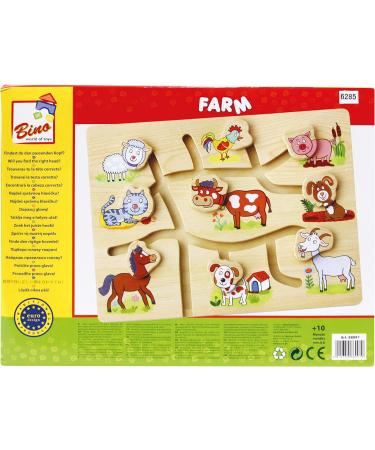 Shop Bino World of Toys: 'Do You Find the Right Head ' - Fun & Creative Farm-Themed Game for Children 10 Months+ | Enhance Motor Skills & Imagination - Buy Online on GoSupps.com